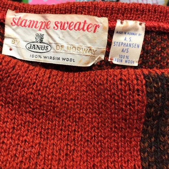 Stampe Sweater Janus of Norway Poncho 100% Wool - Picture 2 of 7